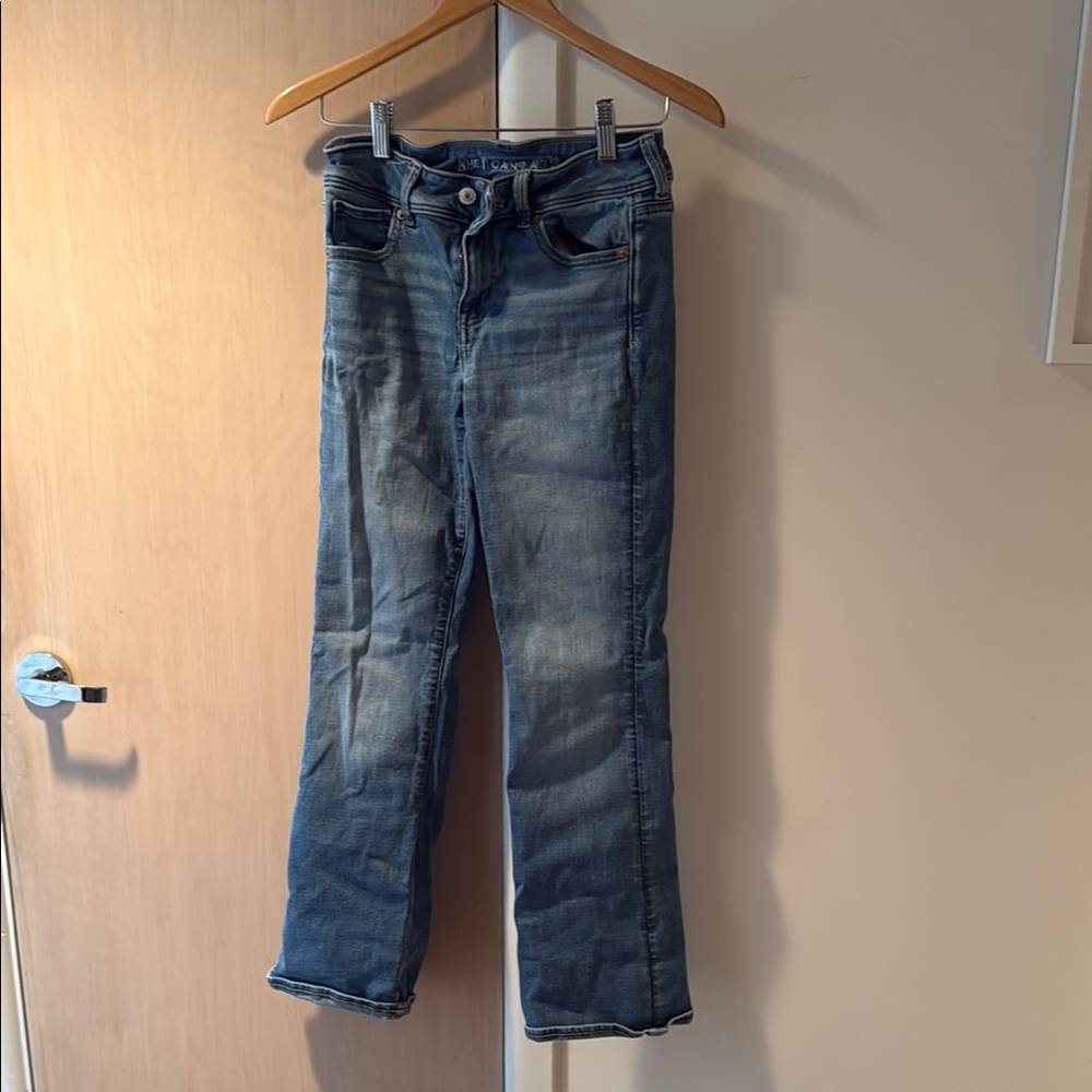 American Eagle Outfitters Blue Boot Cut Jeans Classic Denim